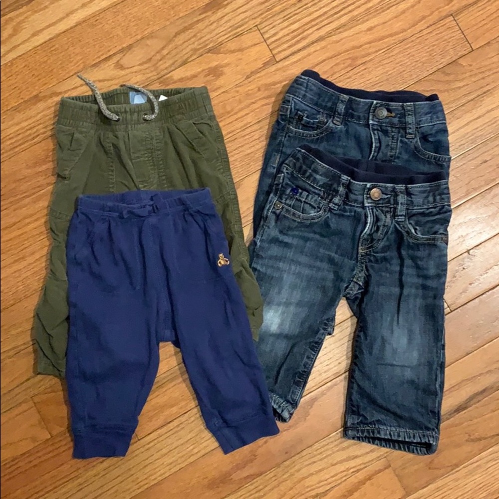 Baby gap pants bundle, size 6-12 months